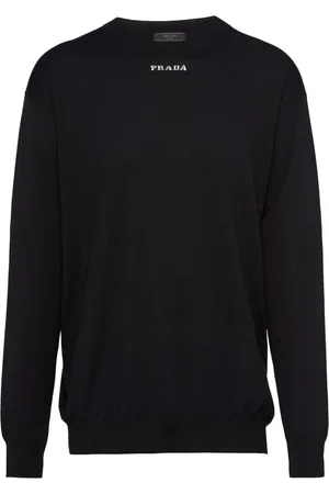 Prada Intarsia-logo cashmere jumper