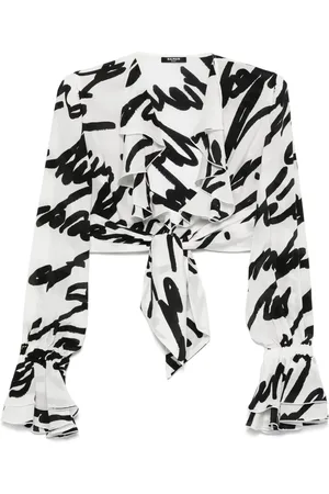 Balmain Love Letter-print blouse