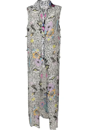 AMIR SLAMA Graphic-print sleeveless dress