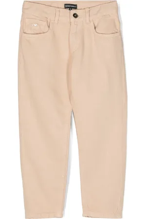 Emporio Armani Logo-plaque twill chinos