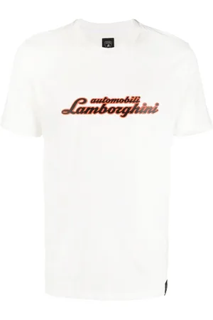 AUTOMOBILI LAMBORGHINI Logo-print organic-cotton T-shirt