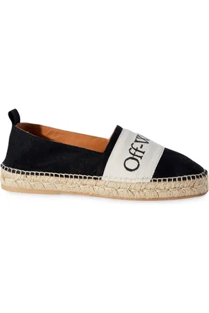 OFF-WHITE Bookish logo-band espadrilles