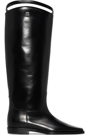 Totême Square-toe strap riding boots