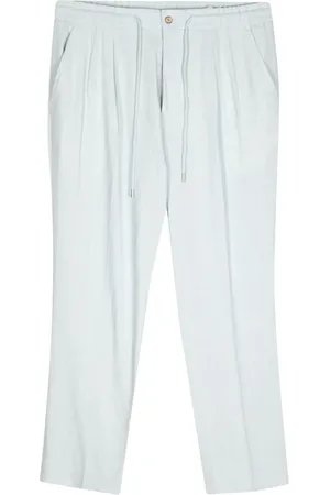 MAN ON THE BOON. Drawstring straight-leg trousers