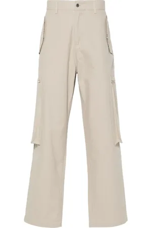 Represent Embroidered-logo cotton trousers