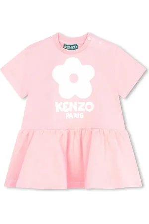 Kenzo Logo-print flared dress