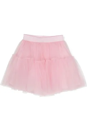 MONNALISA Logo-waistband tutu skirt