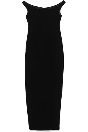 Totême Curved off-shoulder maxi dress