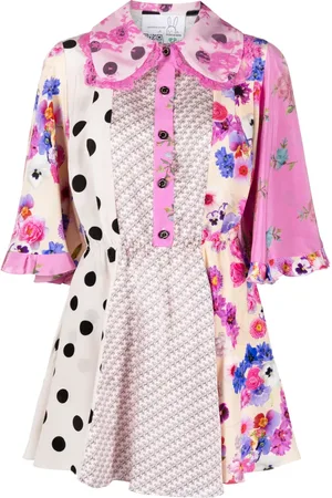 Natasha Zinko Panelled silk minidress
