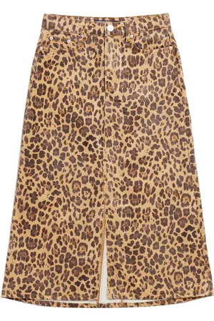Bimba y Lola A-line leopard-print skirt