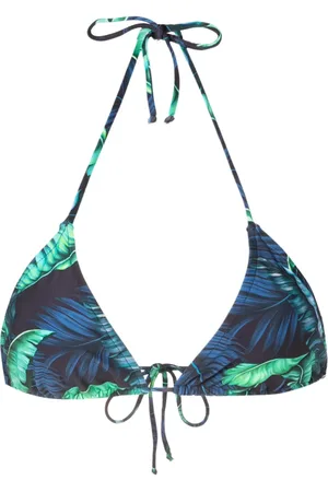 Lygia & Nanny Hanna leaf-print bikini top