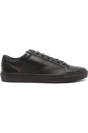corneliani Boston pebbled leather sneakers