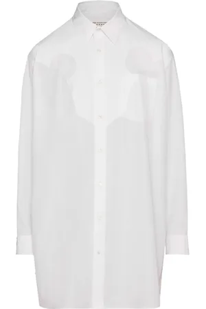 Maison Margiela Cotton-poplin mini shirtdress