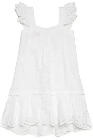 MAX&Co. Kids Floral-lace cotton dress