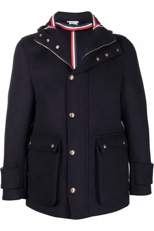 Thom Browne Cashmere hooded zip-up parka