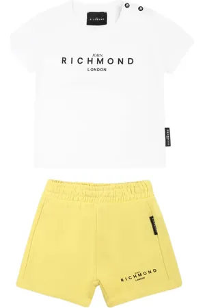 John Richmond Logo print T-shirt and shorts set