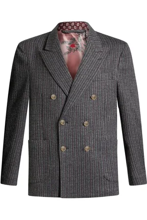Etro Striped double-breasted blazer
