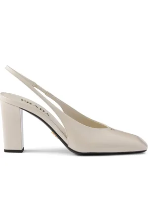 Prada 85mm leather slingback pumps