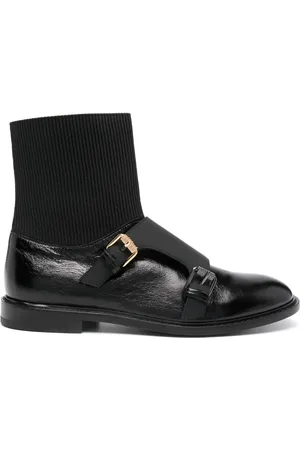 Moschino Buckle-detail ankle boots