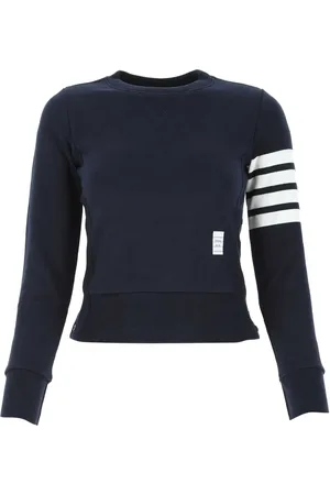 Thom Browne Four-bar stripe cotton jumper