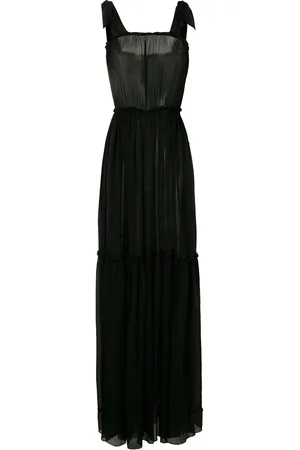 AMIR SLAMA Silk maxi dress
