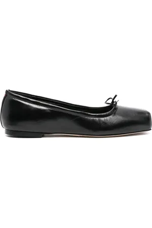 Aeyde Square-toe leather ballerina shoes