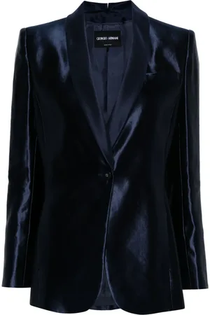 Giorgio Armani Single-breasted satin blazer