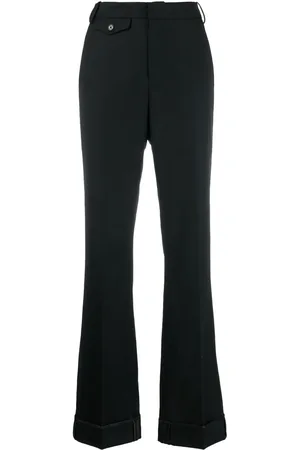 Zadig & Voltaire Poetia turn-up hem gabardine trousers