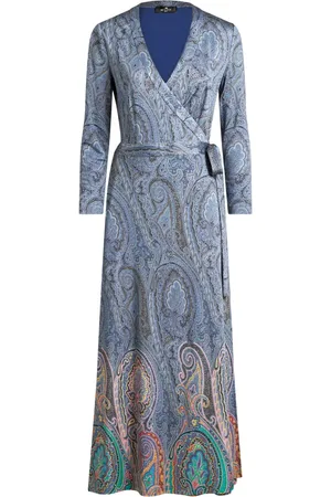 Etro Paisley wrap dress