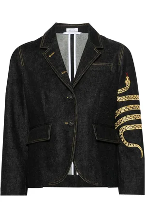 Thom Browne Snake-motif denim blazer
