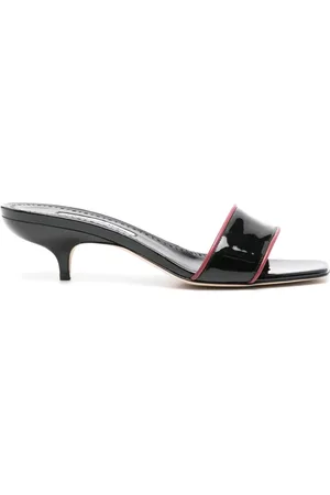 Manolo Blahnik 50mm Hemalmu leather sandals
