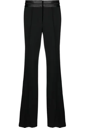 Helmut Lang Satin-trimmed bootcut trousers