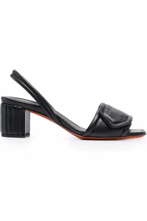 santoni Leather slingback sandals