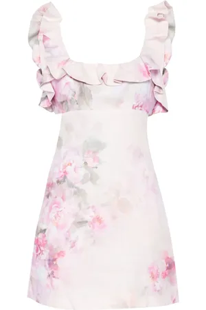 ZIMMERMANN Floral-print mini dress