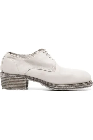 GUIDI Lace-up leather derby shoes