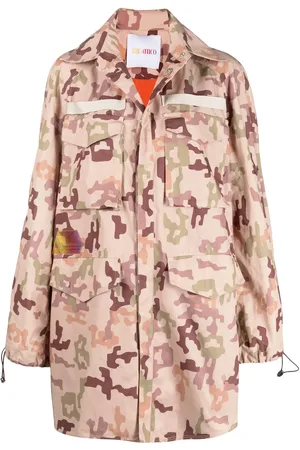 The Attico Camouflage-print parka
