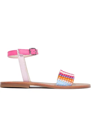 Missoni Patterned-knit flat sandals