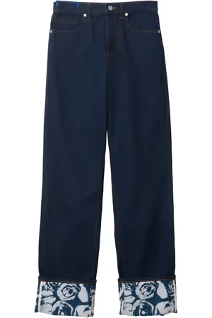 Burberry Logo-patch straight-leg jeans