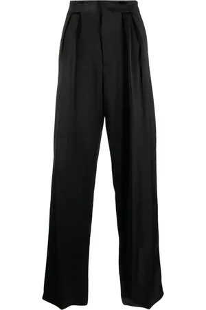 SAPIO N41 satin-finish tailored trousers