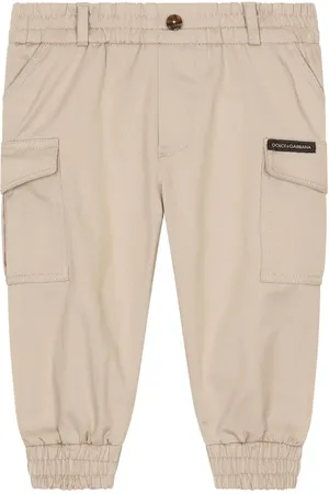 Dolce & Gabbana Logo-patch cotton trousers