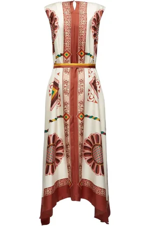 La DoubleJ Graphic-print asymmetric dress
