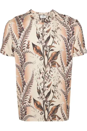 Etro Botanical-print cotton T-shirt