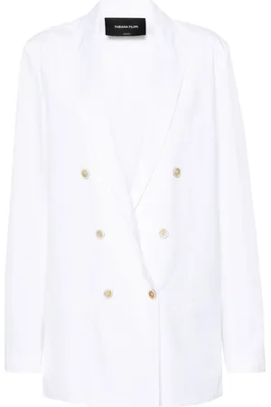 Fabiana Filippi Double-breasted cotton blazer