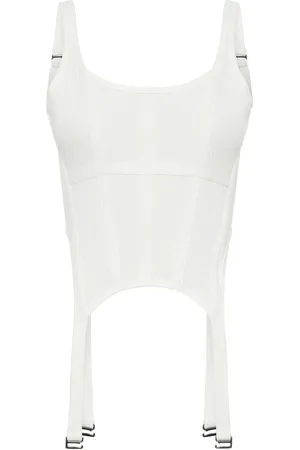 DION LEE Ribbed combat corset