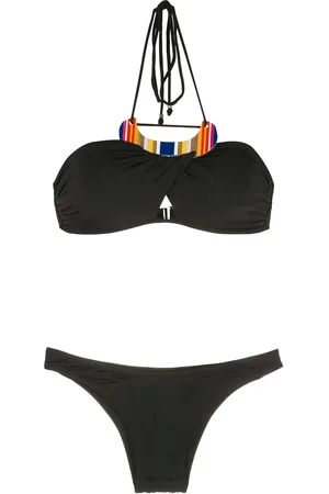 AMIR SLAMA Embroidery high-leg swimsuit