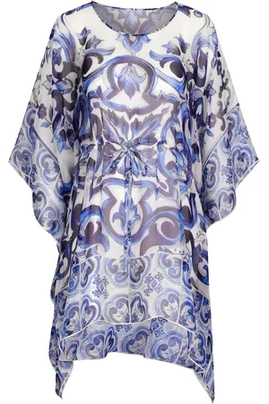 Dolce & Gabbana Majolica-print silk kaftan