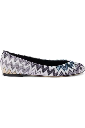 Missoni Zigzag-pattern ballerinas