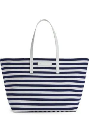 Giuseppe Zanotti Nilde striped canvas tote bag