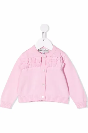 Simonetta Cotton ruffle-trim cardigan