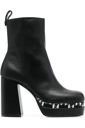 Karl Lagerfeld Monogram-print platform boots